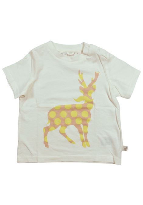 T-shirt neonata sabbia in cotone STELLA MC CARTNEY | 400470/FISABBIA